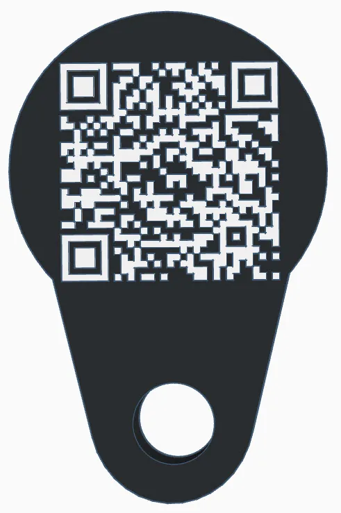 Custom QR μπρελόκ για επιχείρηση